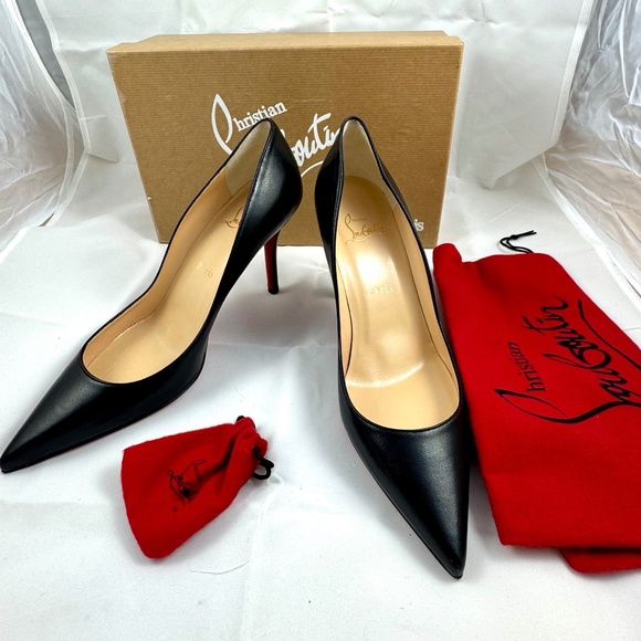 Christian Louboutin Apostrophe 85 Heels Size 39, black nappa - Picture 9 of 10